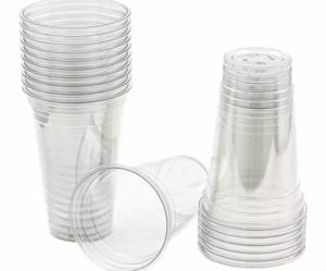 50'li 500 ml Şeffaf Plastik Bardak